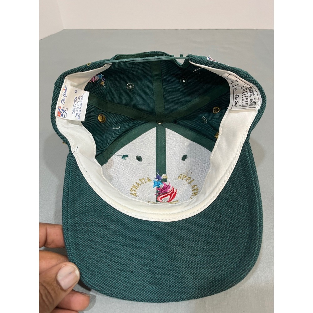 The Game Atlanta 1996 Olympics Hat Mens OSFA Green Vintage Snapback With Pins - Picture 5 of 9